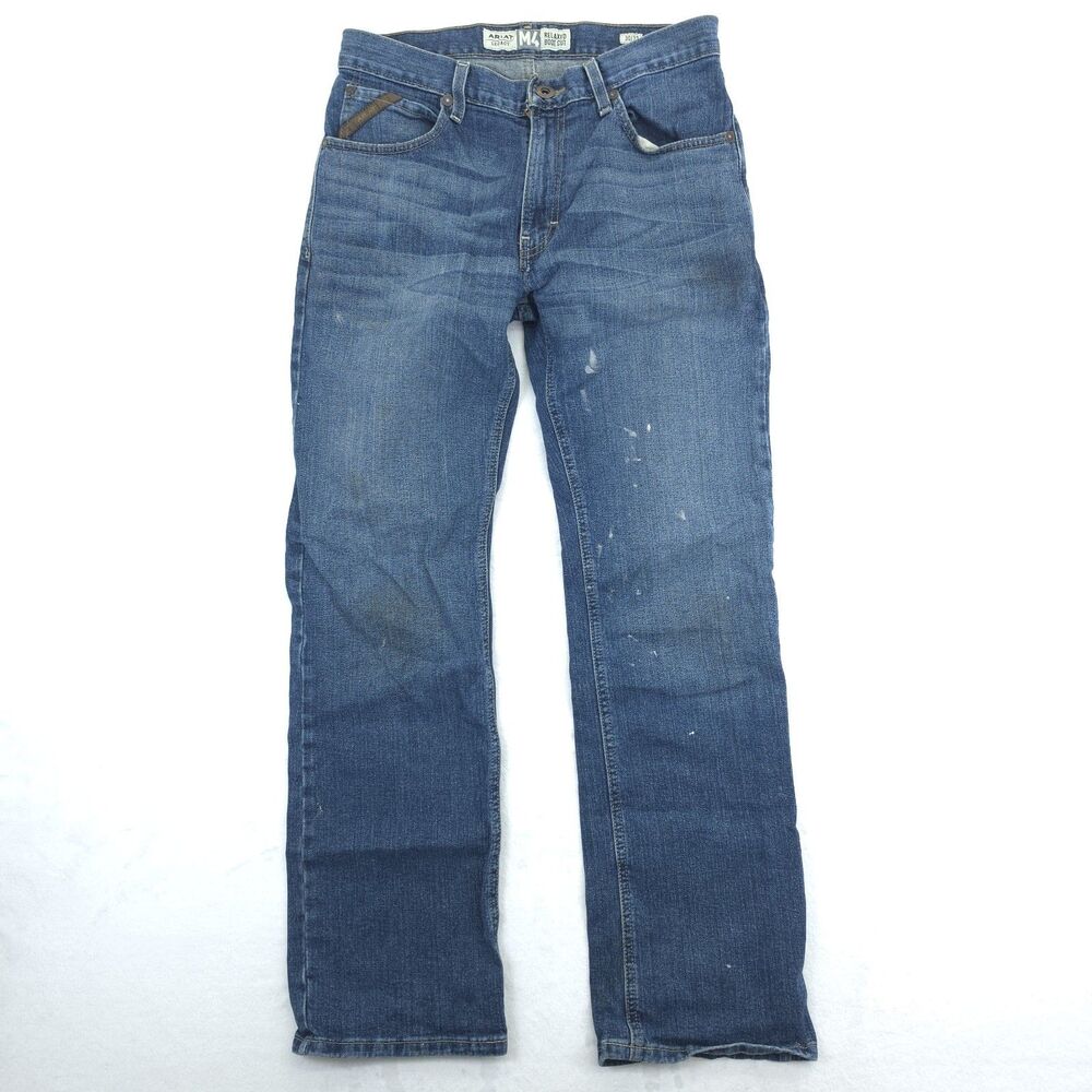 Ariat Legacy M4 Relaxed Boot Cut Men's Blue Jeans 30x32